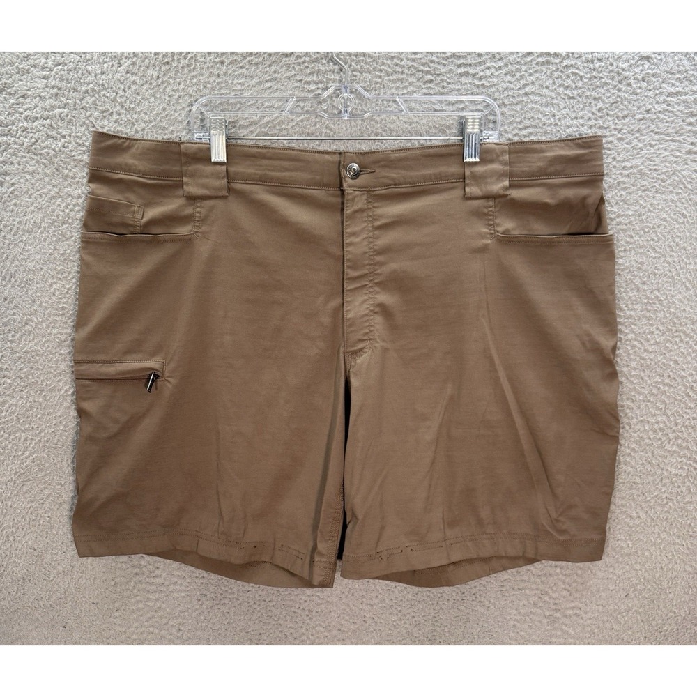 Duluth Trading Co Shorts Mens 46 Brown Flex‎ Dry On The Fly 9" Short Outdoors